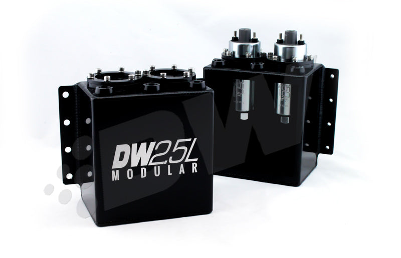 DeatschWerks 2.5L Modular Surge Tank (Fits 1-2 DW250iL Fuel Pumps - Pumps Not Included)