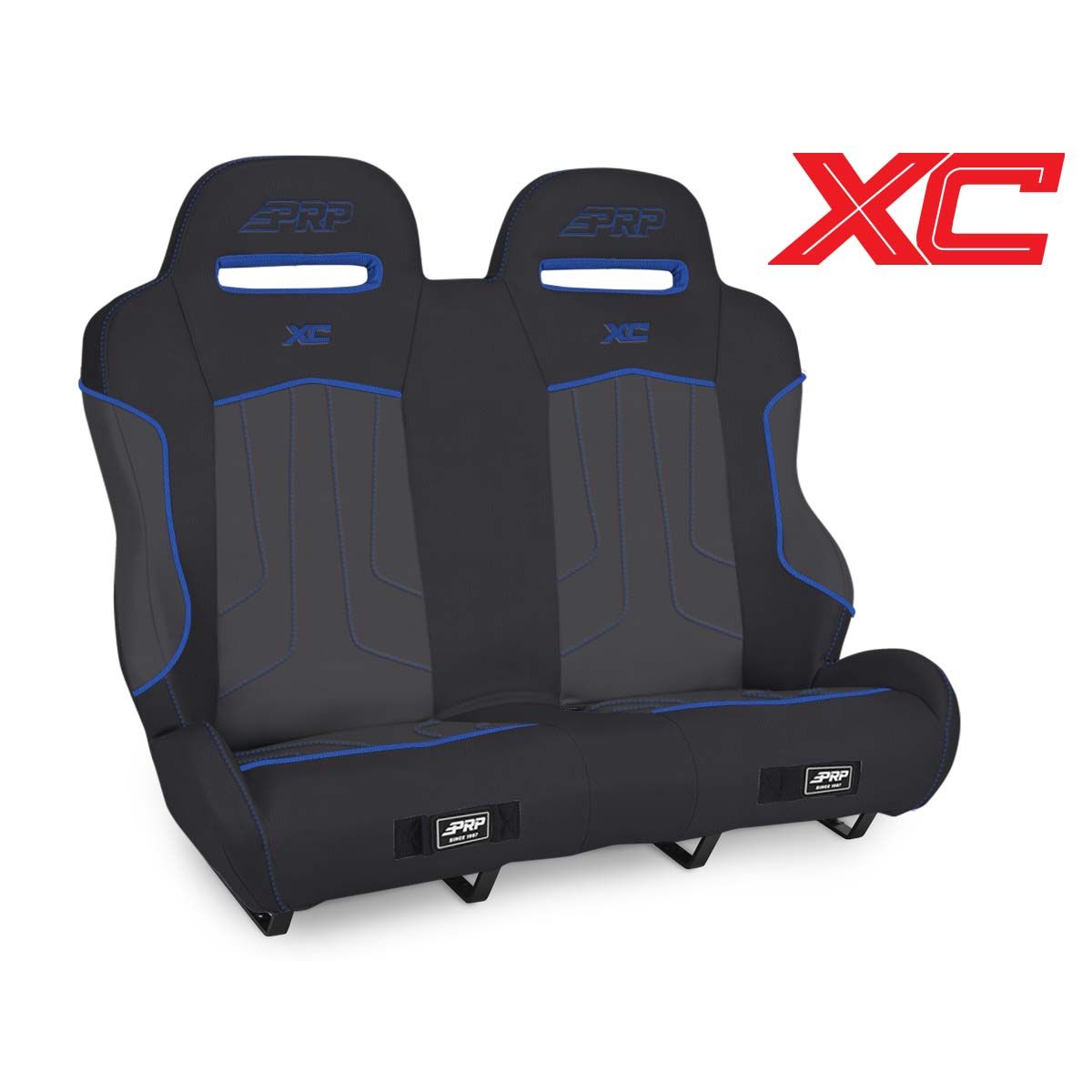 PRP Polaris RZR PRO XP4/PRO R4/Turbo R4 XC Rear Suspension Bench Seat- Black/Blue