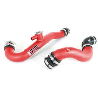 Thumbnail for Injen 15-19 Ford Mustang 2.3L EcoBoost Aluminum Intercooler Piping Kit - Wrinkle Red