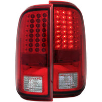 Thumbnail for ANZO 2008-2015 Ford F-250 LED Taillights Red/Clear