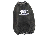Thumbnail for K&N Drycharger Round Tapered Air Filter Wrap 6.5in Base ID/4.5in Top ID/7in H - Black