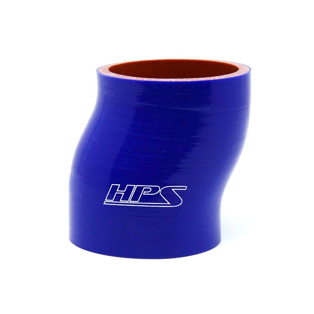 HPS 2.75" ID , 6" Long High Temp 4-ply Reinforced Silicone Offset Coupler Hose Blue (70mm ID , 152mm Length)