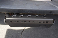 Thumbnail for Rugged Ridge 07-23 Jeep Wrangler JK/JKU/JL/JLU & 20-23 Gladiator Hitch Skid Plate 2in. Rec - Tex Blk