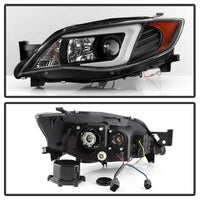 Thumbnail for Spyder Subaru WRX 08-09 Projector Headlights - HID Model Only - Black PRO-YD-SWRX08-HID-LBDRL-BK
