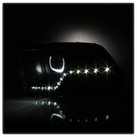 Thumbnail for xTune Dodge Ram 2009-2014 Halo LED Projector Headlights - Black Smoke PRO-JH-DR09-CFB-BSM