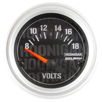 Thumbnail for Autometer Hoonigan 52mm 18 Volt Full Electronic Voltage Gauge