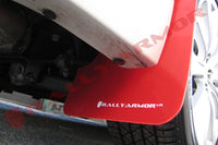 Thumbnail for Rally Armor 08-10 Subaru WRX / 08-11 Impreza 2.5i (Hatch/Sedan) Red UR Mud Flap w/White Logo