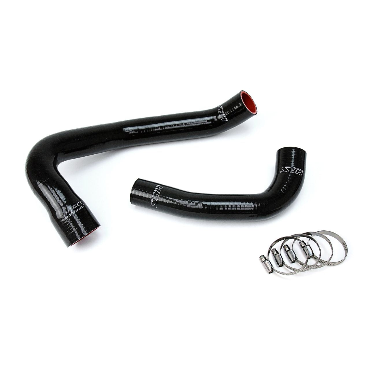 HPS Black Reinforced Silicone Radiator Hose Kit Coolant for Jeep 00-06 Wrangler TJ 4.0L