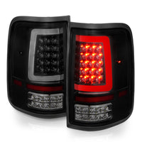 Thumbnail for ANZO 2004-2006 Ford F-150 LED Tail Lights w/ Light Bar Black Housing Smoke Lens