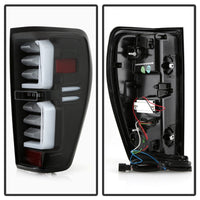 Thumbnail for Spyder GMC Sierra 19-20 Incandescent Bulb Model Only LED Tail Lights - Black ALT-YD-GS19-LED-BK