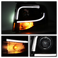 Thumbnail for Spyder Ford Expedition 07-13 Projector Headlights Light Tube DRL Blk PRO-YD-FE07-LTDRL-BK