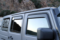 Thumbnail for EGR 07-13 Jeep Wrangler JK In-Channel Window Visors - Set of 4 - Matte (575155)