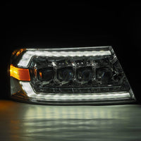 Thumbnail for AlphaRex 04-08 Ford F150 / 06-08 Lincoln Mark LT NOVA LED Proj Headlights Chrome w/Activ Light/Seq