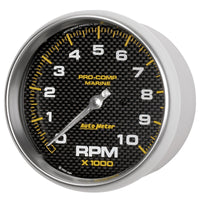 Thumbnail for Autometer Marine Carbon Fiber 5in 10K RPM In-Dash Tachometer Gauge