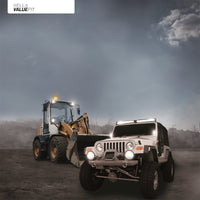 Thumbnail for Hella Value Fit Mini 6in LED Light Bar - Flood Beam Pedestal