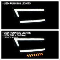 Thumbnail for Spyder 19-22 Dodge Ram 2500 (Halogen Only) Projector Headlights - Black PRO-YD-DR19HDHALSI-SEQ-BK