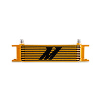 Thumbnail for Mishimoto Universal -8AN 10 Row Oil Cooler - Gold