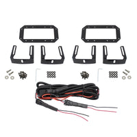 Thumbnail for Westin HDX Flush Mount B-FORCE LED Light Kit (Set of 2) w/wiring harness - Black