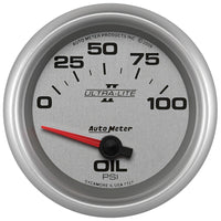 Thumbnail for Autometer Ultra-Lite II 2 5/8in 0-100 PSI Short Sweep Electronic Oil Pressure Gauge
