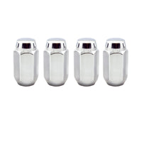 Thumbnail for McGard Hex Lug Nut (Cone Seat) M14X1.5 / 22mm Hex / 1.635in. Length (4-Pack) - Chrome
