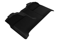 Thumbnail for 3D MAXpider 2007-2013 Chevrolet Silverado Crew Cab Kagu 2nd Row Floormats - Black