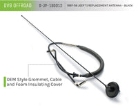 Thumbnail for DV8 Offroad 1997-06 Jeep TJ Replacement Antenna Black