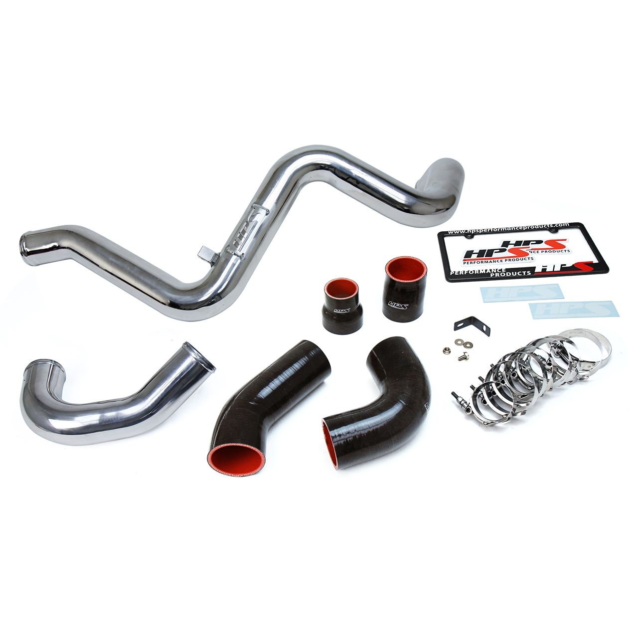 HPS Polish Intercooler Hot Charge Pipe and Cold Side 16-18 Ford Focus RS 2.3L Turbo