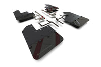 Thumbnail for Rally Armor 19-24 Jeep JT Gladiator (Mojave/Rubicon) Black Mud Flap w/Army Green Logo