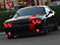 Thumbnail for Oracle Dodge Challenger 08-14 LED Waterproof Halo Kit - Red SEE WARRANTY