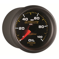 Thumbnail for Autometer Ultra-Lite II 52mm 0-100 PSI Mechanical Oil Pressure Gauge