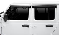 Thumbnail for AVS 2018 Jeep Wrangler Unlimited (4-Door) Ventvisor Low Profile Window Deflectors 4pc - Smoke