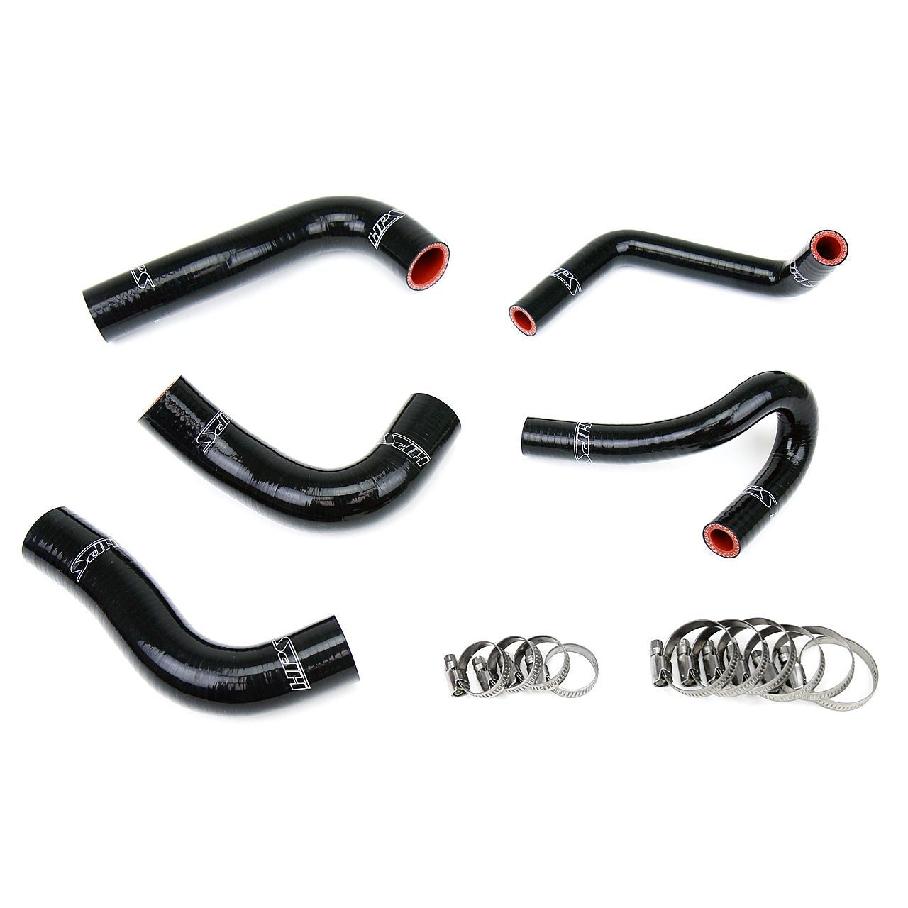 HPS Reinforced Black Silicone Radiator + Heater Hose Kit Coolant for Mazda 94-97 Miata 1.8L