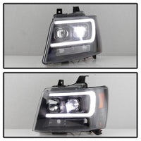 Thumbnail for Spyder Chevy Suburban 1500/2500 07-14 Tahoe 07-14 LED Headlights Black PRO-YD-CSUB07V2PL-BK