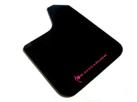Thumbnail for Rally Armor Universal Fit (No Hardware) Basic Black Mud Flap w/ Pink Logo