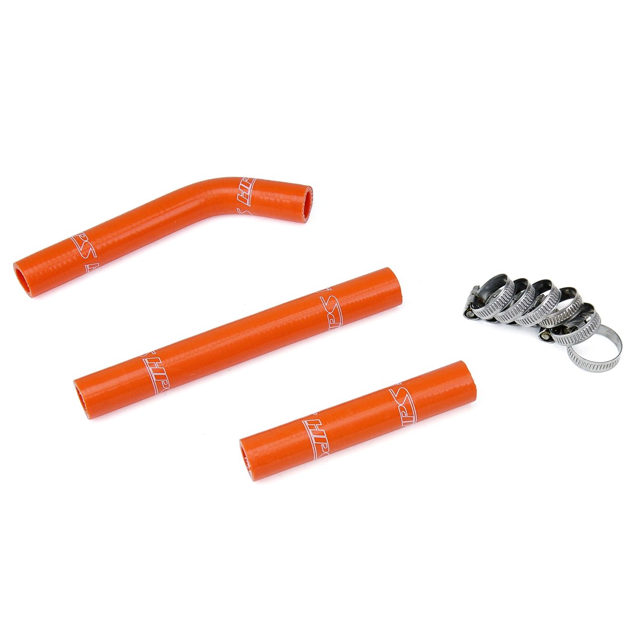 HPS Orange Reinforced Silicone Radiator Hose Kit for KTM 07-10 125SX 144SX 150SX