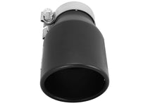 Thumbnail for aFe Power Gas Exhaust Tip Black- 3 in In x 4.5 out X 9 in Long Bolt On (Black)