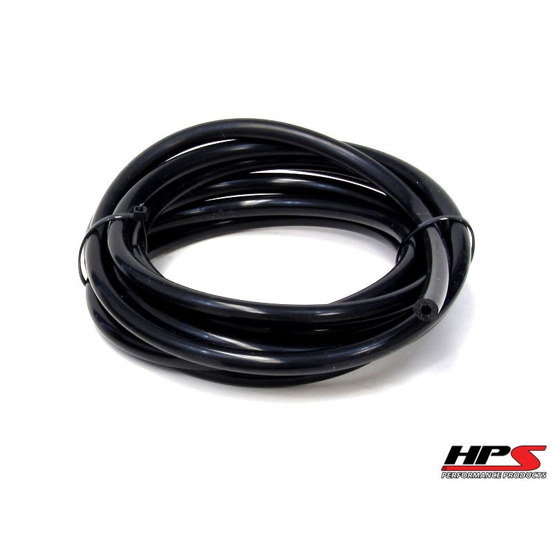 HPS 1/2" (13mm) ID Black High Temp Silicone Vacuum Hose - 10 Feet Pack
