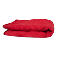 Thumbnail for Chemical Guys Waffle Weave Glass & Window Microfiber Towel - 24in x 16in - Red