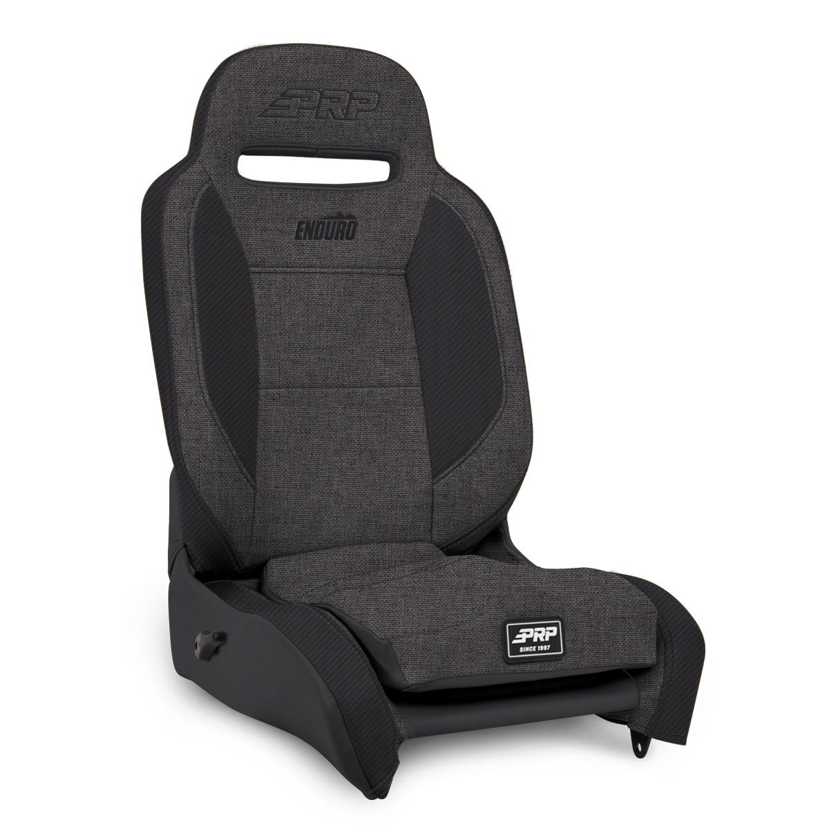 PRP Enduro Elite Reclining Suspension Seat (Driver Side) - Grey/Black