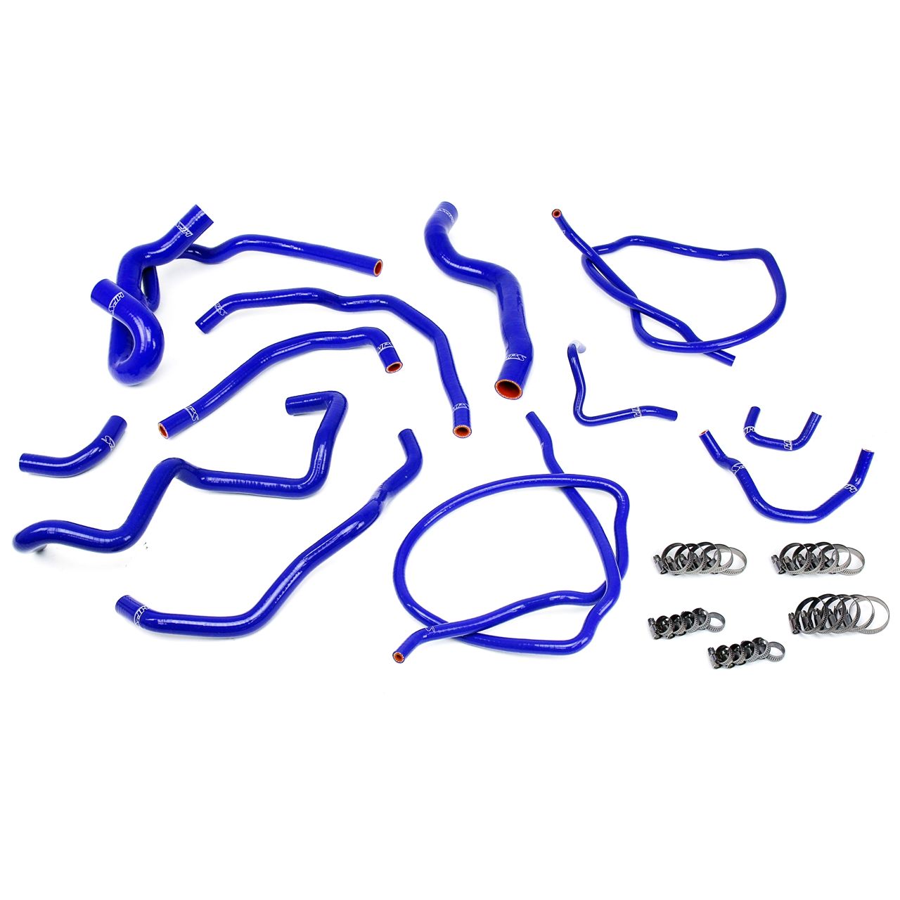 HPS Blue Reinforced Silicone Radiator + Heater Hose Kit Coolant for Mazda 07-09 Mazdaspeed 3 2.3L Turbo