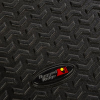 Thumbnail for Rugged Ridge Floor Liner Cargo Black 18-21 Jeep Wrangler JL 4 Dr (Excl. 4XE Models)