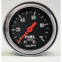 Thumbnail for AutoMeter Gauge Fuel Pressure 2-1/16in. 100PSI Mechanical Traditional Chrome
