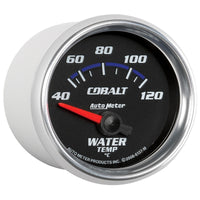 Thumbnail for Autometer Cobalt 52mm Short Sweep Electronic 40-120 Deg C Water Temprature Gauge