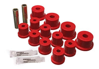 Thumbnail for Energy Suspension 64-73 Ford Mustang Red Rear Leaf Spring Bushing Set