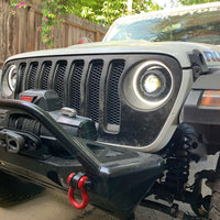 Thumbnail for Oracle Oculus Bi-LED Projector Headlights for Jeep JL/Gladiator JT - Matte Blk - 5500K SEE WARRANTY