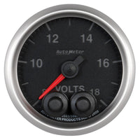 Thumbnail for Autometer Elite 52.4mm Peak & Warn w/ Electronic Control 8-18 Volt Voltmeter