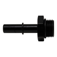 Thumbnail for DeatschWerks 8AN ORB Male to 3/8in Male EFI Quick Connect Adapter - Anodized Matte Black