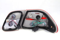 Thumbnail for ANZO 1996-2002 Mercedes Benz E Class W210 Taillights Red/Clear G2