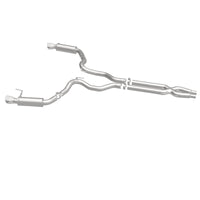 Thumbnail for MagnaFlow Cat Back, SS, 3in, Competition, Dual Split Polished 4.5in Tips 2015 Ford Mustang GT V8 5.0