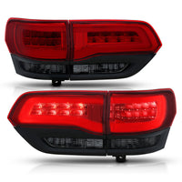 Thumbnail for ANZO 2014-2016 Jeep Grand Cherokee LED Taillights Red/Smoke